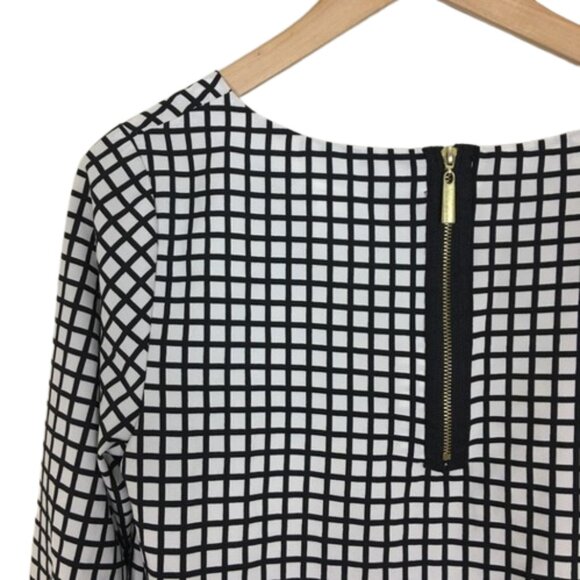 Merona windowpane pattern top - Picture 5 of 8